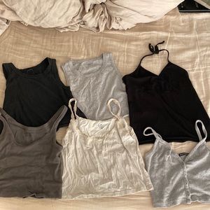 Bundle of six brandy Melville tank tops